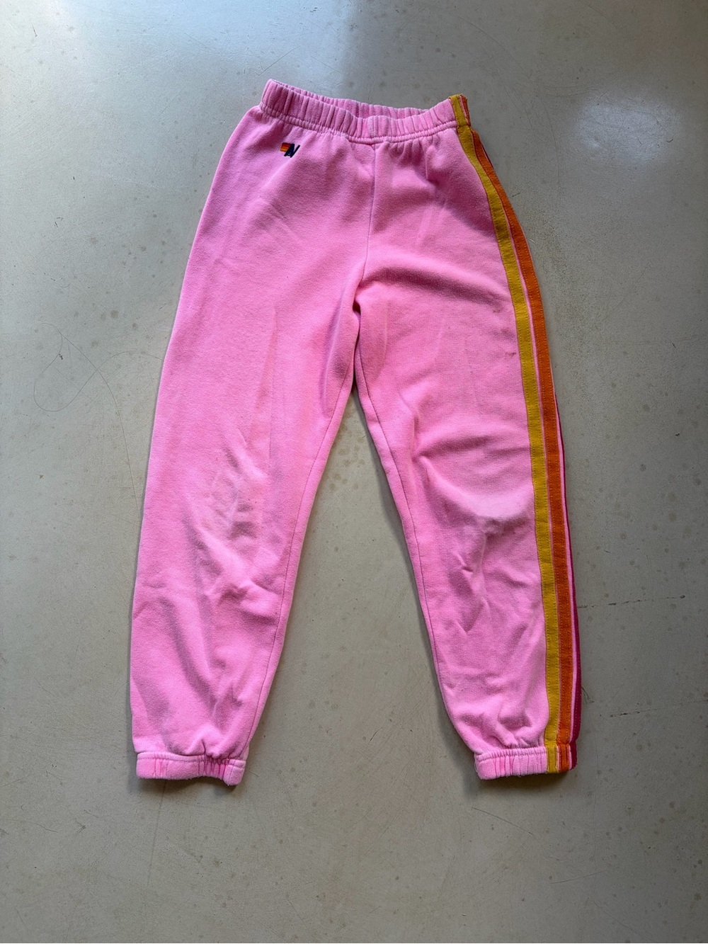 Kids 5-Stripe Sweatpants NEON PINK